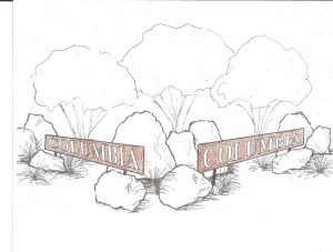 Columbia Gateway Sign - Artist Rendering