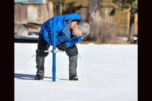 DWR 2025 Jan Snow Survey at Phillips Station in Lake Tahoe --  Photo Nick Shocke