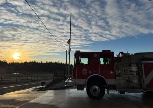 Flags lowered in honor of late firefighter TJ Wennhold