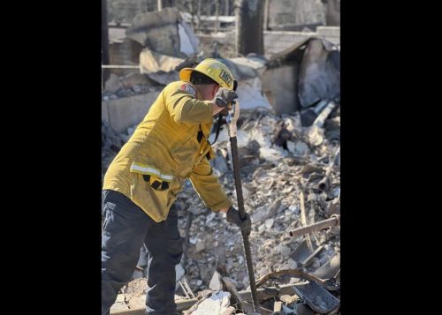 Fires destroy homes in Los Angeles - LA Fire Department Image