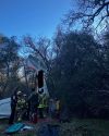 Plane crash outside of the Columbia Airport in Tuolumne County -- TCFD photo