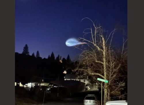 SpaceX Launch Visible in Tuolumne