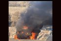 Truck fire in Burson with flames and smoke billowing into the sky -- CCF photo