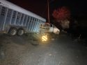 Truck hauling horse trailer crash near Pardee Dam Road in Valley Springs -- CCF photo