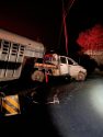Truck hauling horse trailer crash near Pardee Dam Road in Valley Springs -- CCF photo