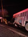 Truck hauling horse trailer crash near Pardee Dam Road in Valley Springs -- CCF photo