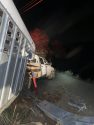 Truck hauling horse trailer crash near Pardee Dam Road in Valley Springs -- CCF photo