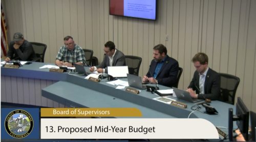 Tuolumne Supervisors Discuss Budget