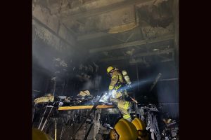 TCFD battle fire at Purely Storage in Sonora on Sunday (2/9) -- TCFD photo