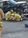 The Bret Harte High School Fire Tech Program comprehensive training exercise with local first responders for students to get hands-on experience -- Bret Harte High photo
