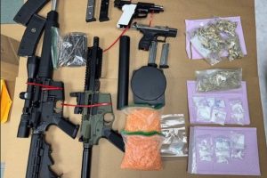 Drugs and firearms confiscated by TNT -- TCSO photo