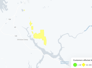 Don Pedro Area Power Outage