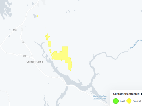Don Pedro Area Power Outage