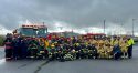 The Bret Harte High School Fire Tech Program comprehensive training exercise with local first responders for students to get hands-on experience -- Bret Harte High photo