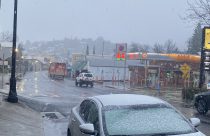Friday snow in downtown Sonora