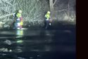 Swift water rescue on the Calaveras County side of the North Fork Mokelumne River on Electra Road off HWY 49 in Amador County