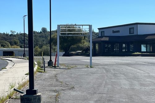 Vacant lot at closed Sonora Sam CDJR dealership on Mono Way -- Photo Tracey Petersen