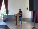 Jamie Roberson speaks at Sonora Opera Hall