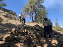STF Crew 3 from the California Conservation Corps (CCC) Stockton Delta Center got to work clearing obstacles like brush to reduce the risk of rollovers and other accidents -- STF photo