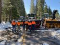 Caltrans snow plows working on Highway 108 Sonora Pass -- Caltrans photo