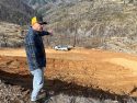 STF work on Merrill Road to clear a mudslide -- STF photo