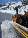 Long Barn crew plowing along Highway 108 Sonora Pass—Caltrans District 10 photo
