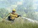Escaped debris burn in Valley Springs -- CCFD photo
