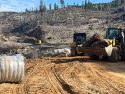 STF work on Merrill Road to clear a mudslide -- STF photo