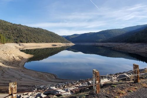 Beardsley Lake in Tuolumne County the Stanislaus National forest