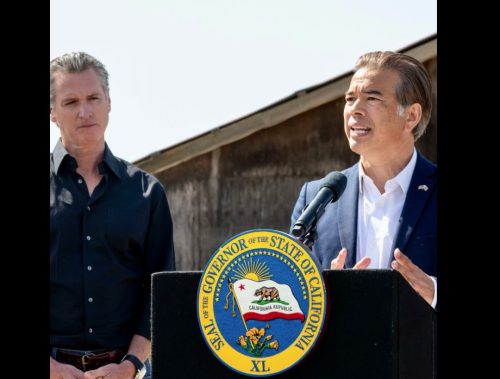 Rob Bonta and Gavin Newsom