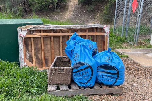 Garbage collected at Valley Springs Memorial Park -- CCPW photo