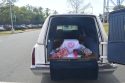 Hearse with O'Conner's remains -- CCCSO photo