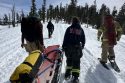 High Sierra snowmobile rescue in Amador County -- Amador Fire Department photo