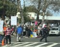 Hands off rally in downtown Sonora on Saturday -- photo by Tori James