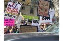 Hands off rally in downtown Sonora on Saturday -- photo by Tori James