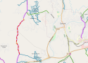 Jamestown Road Closure - Marked in red