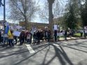 Hands off rally in downtown Sonora on Saturday -- photo by Nic Peterson