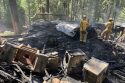 Structure destroyed after gas leak explosion in Strawberry -- TCFD photo