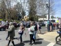 Hands off rally in downtown Sonora on Saturday -- photo by Nic Peterson