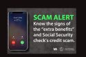 U.S. Department of Veterans Affairs is warning veterans to be aware of scams