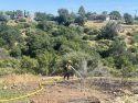 The Ross Fire was an escaped debris burn in the Valley Springs area of Calaveras County -- CCFD photo