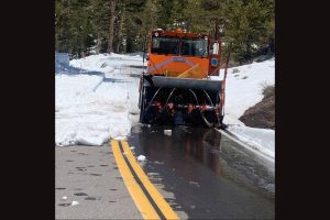 Caltrans plow on Highway 108 Sonora Pass -- Caltrans photo