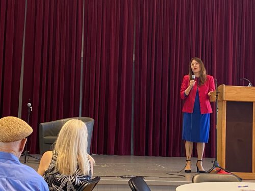 California Treasurer Fiona Ma speaks in Sonora