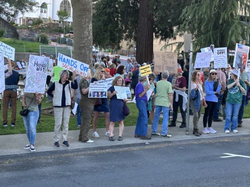 May Day Rally At Sonora's Courthouse Park