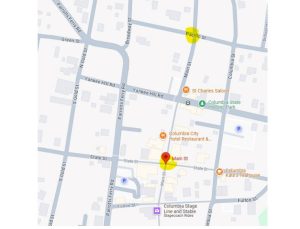 TUD map of impacted area in Columbia