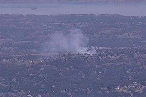 Vegetation fire in Valley Springs -- PGE camera
