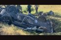 Vehicle rollover crash in Burson area of Calaveras County -- CCF photo