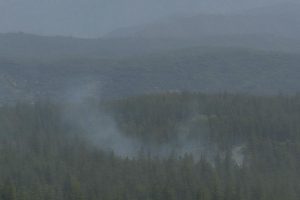 Wildland Fire northeast of Donnell Vista in Tuolumne County -- PGE live camera
