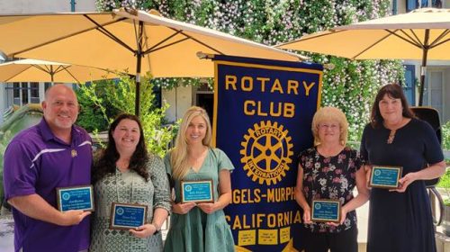 Jon Byrnes (Bret Harte Union High School District), Tessa Pyle (Mark Twain Union Elementary School District), Sally Klassen (Vallecito Union School District), Jean Hutton, (Calaveras County Office of Education), and Anita Godman (Calaveras Unified School District)