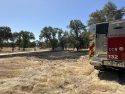 Ouesta Fire that ignited in the Wallace area of Calaveras County—CCFD photo